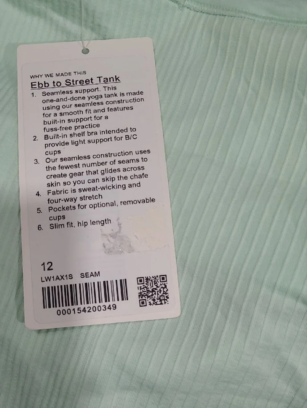 lululemon Ebb To Street Tank Nwt